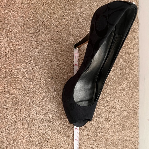 Coach peep toe heels, size 9. Sadly I can no longer wear heels anymore. - Picture 6 of 9